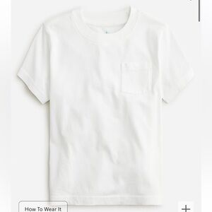 J crew Kids' new garment-dyed pocket T-shirt